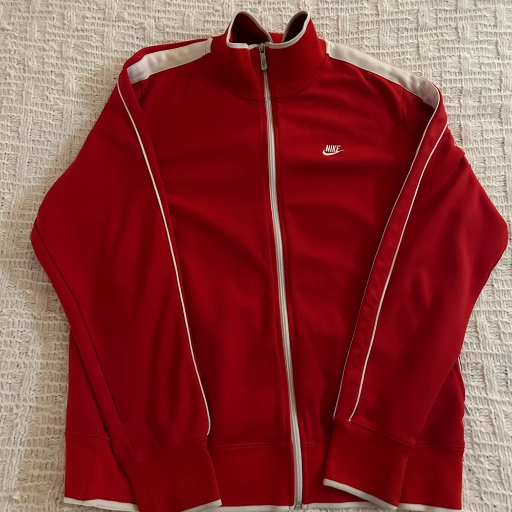 Red Nike performance jacket